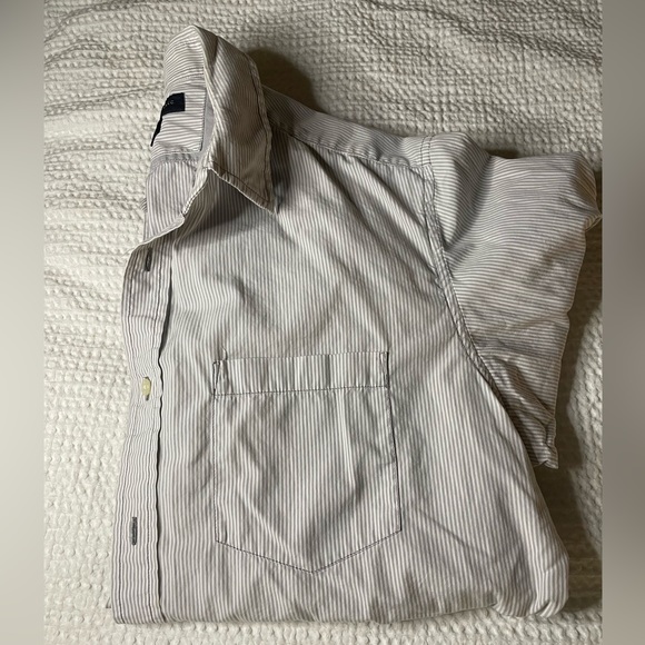 **3 for $21**!!! Banana Rep Men’s long sleeve btn-up, Slim Fit sz L, 16-16.5 nck - Picture 5 of 11